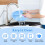 Set d’alimentation pour bébé en silicone avec ventouse, 7 éléments, bleu — vaisselle bebe blw 7