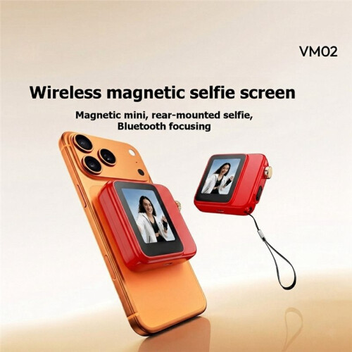 VM02 Selfie Monitor Screen Magnetic Mirroring for Smartphone Vlog with Wireless Remote Control Camera External Display 1