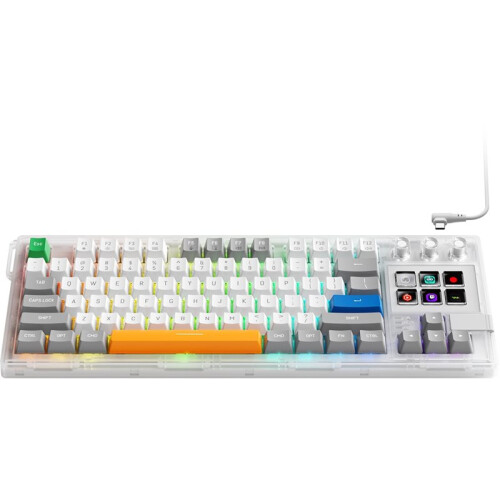 K1 Pro 6 LCD Visual Mechanical Keyboard Hot‑Swappable Macro Gaming Console RGB Controller