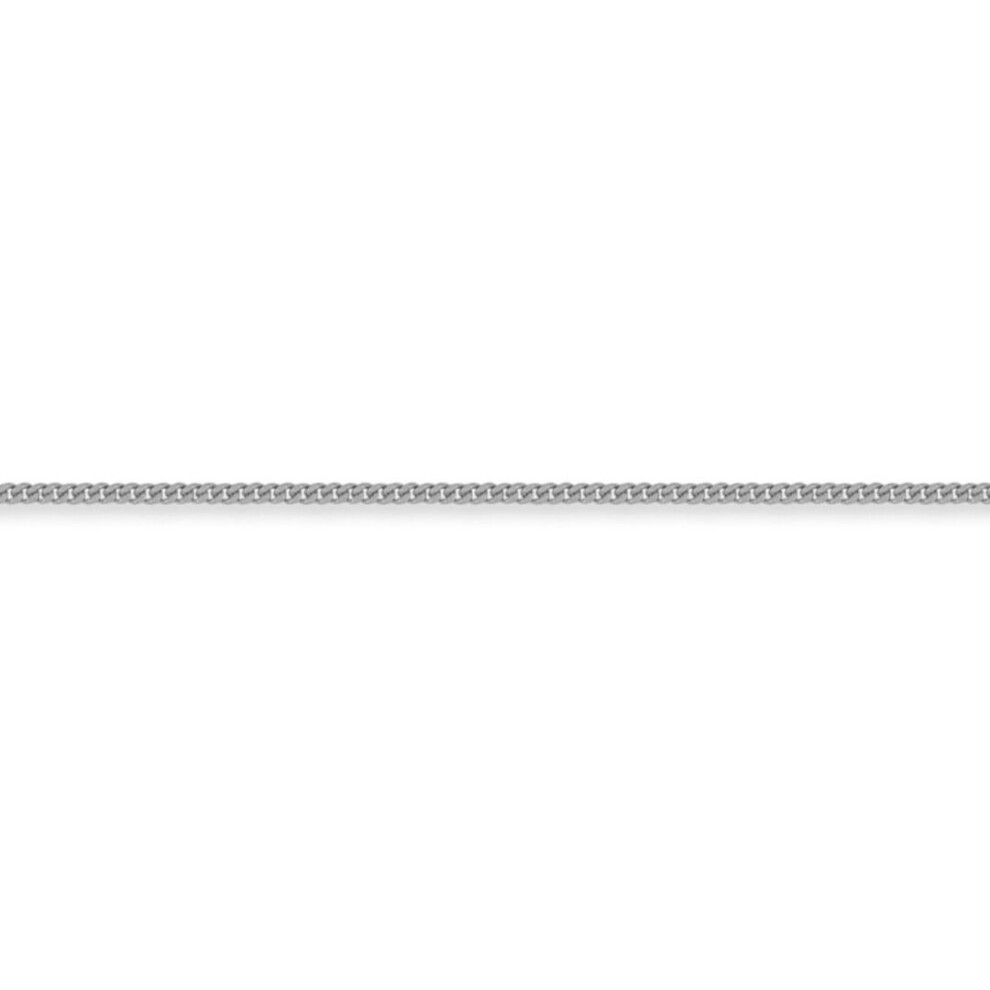 Jewelco London (18) Sterling Silver 2.2Mm Gauge Pendant Curb Chain - Acn003c