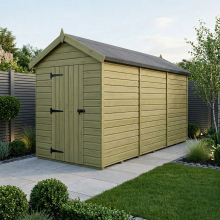6 x 14 Apex Shed Tanalised (Double Door, No Windows)