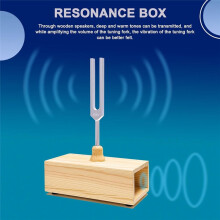 528 Hz Tuning Fork with Resonance Box and Storage Bag for Sound Healing,Tuning Fork Resonance Teaching