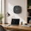 Wall Clock 30cm Square Large Numbers Quartz Battery Operated Analogue Grey Timer 2