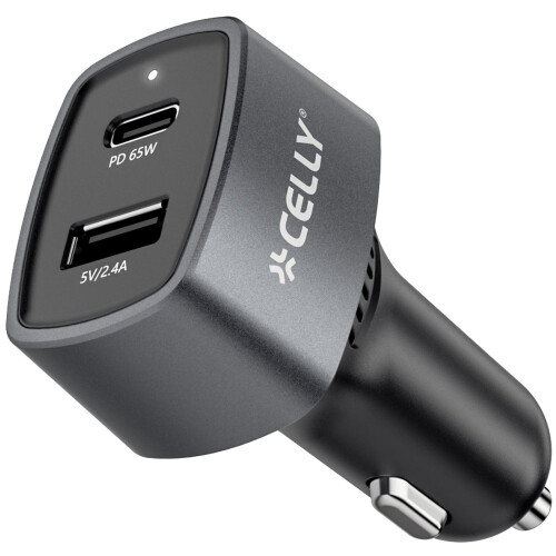 Autolader 1xUSB-C PD 1xUSB-A 65W 1