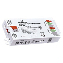 DOMRAEM ESP32 WLED Digital LED Strip Controller with Microphone DC5-24V Power 16A 0.5W Standby DIY100+ WS2811/14/05 White