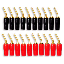 10 Paar 2 Mm Bananen Stecker Schrauben Typ, Audio Lautsprecher Kabel Stecker Kupfer Vergoldet