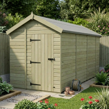 6 x 14 Apex Shed Tanalised (Single Door, No Windows)