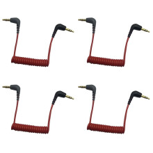 4X Replacement 3.5mm TRS to 3.5mm TRRS Adapter Cable for Sc7 By VIDEOMIC GO Video Micro-Type Mics