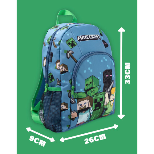 Minecraft Minecraft Backpack (Unisex Kids Blue) 2