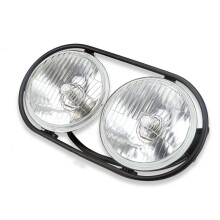Motorcycle Spotlight LED Dual Round Headlight High and Low for ZOOMER RUCKUS Scooter
