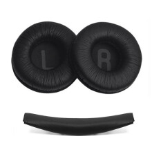 Replacement Leather Earpads & Headband Cover for T500BT T450 Tune600 T510BT Comfortable Headphone Cushions Black