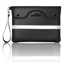 Fireproof Document Bag with Lock,11.4 X 8.3 Inch Fire Proof Bag for Documents with Zipper,Water Resistant Envelope