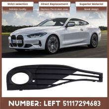 Front Left Fog Light Frame Cover for 4 Series F32 F33 F36 2014-2020 Fog Light Grill Grille 51117294683