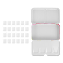 1Set Aquarell Farbpalette Mit Fächer Mehrfarbig Aufbewahrung