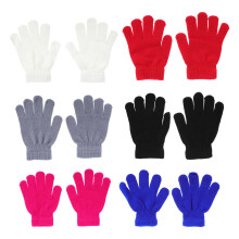 6Paare Kinderhandschuhe Volle Finger Für Kalte