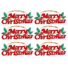 6Stk Rote Weihnachts- Für Party Und Restaurant