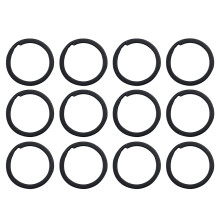 100Stk Kleine Schwarze Metall Schlüsselringe Für Schlüsselorganisation