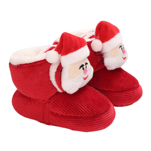 1Paar Krabbelschuhe Babyschuhe Mit Santa