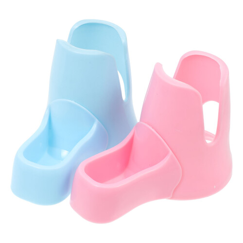 2Stk Bunter Hamster Wasserflaschenständer Robust Und