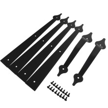 1Set Dekorativer Türgriff Schwarzem Kohlenstoffstahl Für Türen