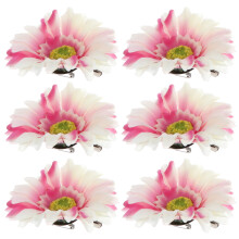 12Stk Blaue Stoffblumen Haarclips, Süße Und Praktische Haarschmuck