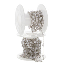 1Roll Künstliche Perlen Perlenkette DIY Schmuckherstellung Mehrfarbig