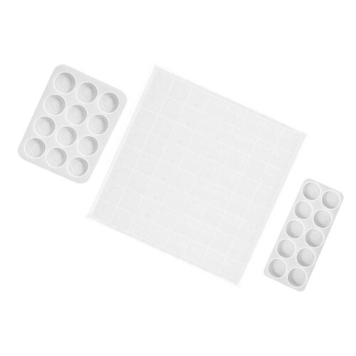 3Stk Langlebige Silikonformen Für Transparente Schachstücke