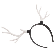 1Stk Xmas Haaraccessoire Rentiergeweih Plastik Weiß