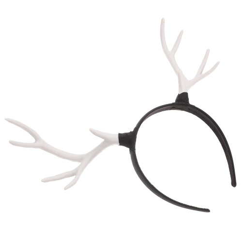 1Stk Xmas Haaraccessoire Rentiergeweih Plastik Weiß