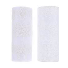 2Rollen Nylon-Tüll Weiß Für Hochzeiten Und Geburtstagsdeko