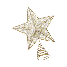 1Stk Lichter Stern Baumspitze Weihnachtsornament Gold