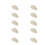 10Stk Simulation Blatt Weihnachtsdeko DIY Bastelmaterial Gold 1