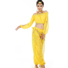 Traje para Danza del Vientre para Mujer Danza del Vientre Universal Amarillo — vestuario danza oriental
