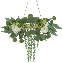 Eucaliptos artificiales colgantes verdes decoración de pared Boho rústica — plantas colgantes, decoracion salon boho
