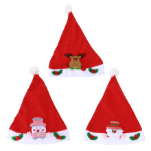 3Stk Kinder Weihnachtsmützen Hautfreundlich Bunt Für Auftritte