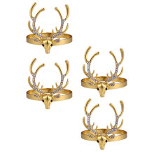 4Stk Goldene Napkin Rings Mit Für Weihnachtsdeko