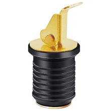 Adjustable Drain Plug with Snap Handle Brass Rubber Locking Drain Plug Replacement Parts Boat Accessories