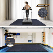 12er-Pack Bodenübungsmatten für das Fitnessstudio zu Hause oder Bodenpolsterung für Yoga, Krafttrainingsgeräte, Grau