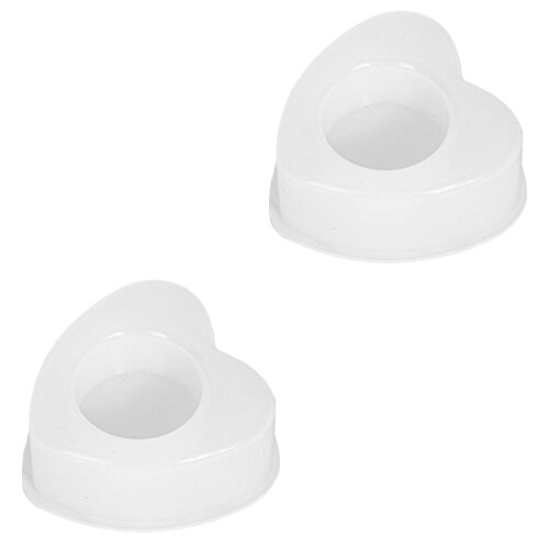 2Stk Wiederverwendbare Herz Silikonform Für Und