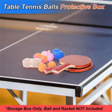 Table Tennis Container 2 Balls -Pong Storage with Keychain -Pong Container for Adults Table Tennis Enthusiast C