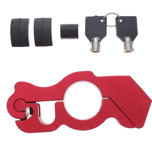 1Set Rotes Gasgriff Sicherheits- Und Bremshebel Schloss
