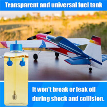 Fuel Tank Petrol Transparent Plastic Bottle 500CC CNC for RC Gas and Nitro Airplane