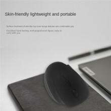 Wireless Mouse for Computer Laptop Dual Mode Ergonomic Rechargeable Mouse Grey
