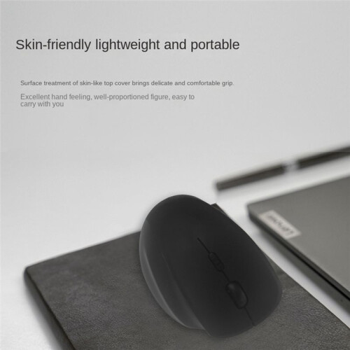 Wireless Mouse  for Computer Laptop Dual Mode Ergonomic Rechargeable Mouse Grey