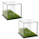 Display Box Acrylic  Stand Transparent Display Box Square Display Box with Green Base 1