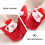 1Paar Krabbelschuhe Babyschuhe Mit Santa 6