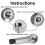 Metal Nut Splitter Tool Heavy Duty, Rusty Nut Separator for Removing Broken and Damaged Nuts Manual Pressure Tools 5