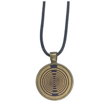 Lakhovsky MWO Necklace Multi-Waveoscillator Golden Plated Disc Pendant Necklace Balance A