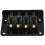 Hard Tail 4 String Guitar Bass Electric Ukulele Bridge Four-String Guitar  String Bridge Black 6