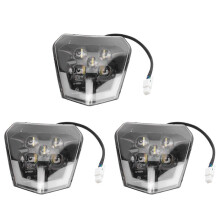 3X Dirt Bike LED Headlight for Enduro Motorcycle Pit Bike ATV TC FE TE EXC XCW SXF SX 125 250 300 350 450 500 530